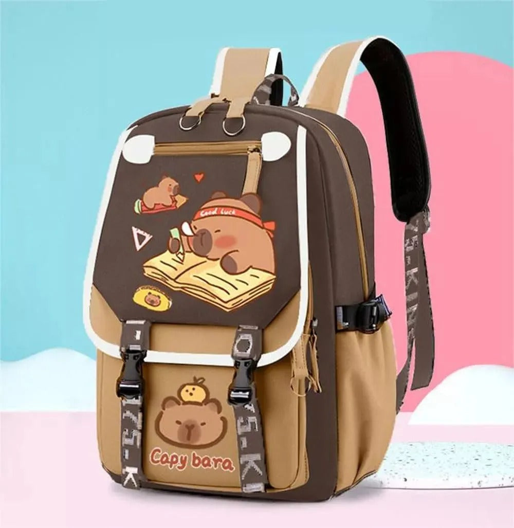 Mochila Capybara Para La Escuela